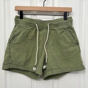 Green Cotton Drawstring Shorts | Old Navy S